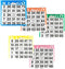 Bingo Paper Game Cards - 1 Card, 5 Sheets, 100 Books, 4 Inch Square Disposable Cards