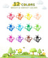 13, 12 24, 48 JUPITEARTH Beeswax Crayons for Toddlers Non-Toxic Silky Crayons, Jumbo and Washable Crayon, Easy to Hold