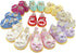6 Pairs of Dorable Doll Shoes for 14 Inch Dolls, Cute Bow Shoes, Randomly Selected from 10 Shown
