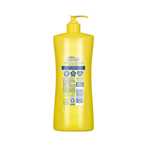 3-In-1 28 oz(Pack 4) Suave Kids Minions Shampoo, Conditioner, and Body Wash, For Tear-Free and Gentle Cleansing