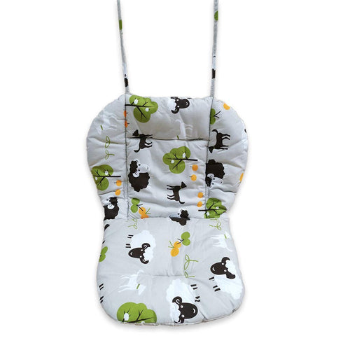 Belt(2 High Chair Pad, Ancho Grey Background Sheep Pattern Highchair/seat Cushion Protective Film Breathable Pad