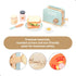 Set 3 4 5 6 UMU Wooden Toaster & Sandwich Play Includes Pop-up Toaster, Sliceable Butter, Kitchen Accessories & More