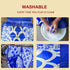 19.6 FT Silk-Like Blue Dragon Poi, Flinging Dragon Spiral Practice Ribbon Streamer with 90 cm Handstick Rod + Travel