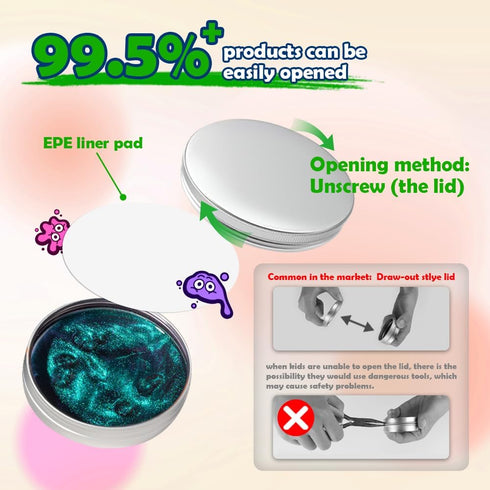 10Pc WATERELF Putty Slime kit for Kids, Fidget Sensory Artistic Therapy Putty Toys for Boys Girls Adults, Stress Relief