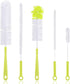 Vila 5-Pack Reusable Straw Pipe Cleaner Brush Set, Long Pipe Brush Cleaner Tool