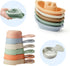 Bath Toys Floating Boats with Bathing Spoon - 11 PCS Bathtub Toy for Babies & Water Table Fun