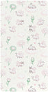 miaozhen Cotton Baby Crib Sheets Comfy Breathable Pink and Green Daisy Flower and