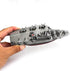 Tipmant Military Remote Control Aircraft Carrier Model RC Boat Ship, Electric Water Toy - Silver (2.4G No Antenna)