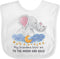 inktastic My Grandma Loves Me To the Moon and Back, Elephant Family Baby Bib