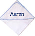 Fastasticdeal Custom Embroidered Personalized Cotton White w/Blue Bath Baby Hooded Towel
