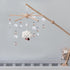 DIY Baby Mobile Kit, Hanging Frame Hanger for Crib, Decorative Natural Wooden Wind Chime Equipment for Infant Boy Girl