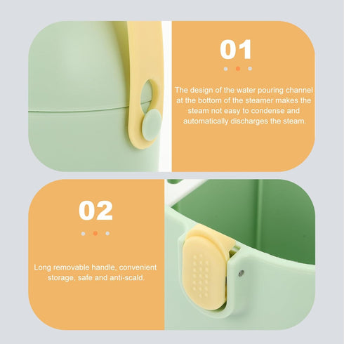 LIOOBO Portable Formula Dispenser Box with Spoon Milk Powder Container for Travel Thickened Snack Storage Case Large
