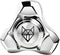 FREELOVE Metal Fidget Spinner for Adults, Stainless Steel Heavy Spinning Toys, Small Mini Fox Hand Gyro, Silver