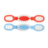 Nuby Dip & Scoop Spoons - (2-Pack) Baby Led Weaning Spoons for Babies - 6+ Months - Red and Blue
