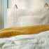 Generic 3-Piece Set 27" 52" Crib Bedlinen Organic Cotton Muslin Dark Yellow/Beige Includes Duvet Cover, Pillowcase