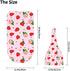 Swaddle Blanket Strawberry Newborn Baby Sleep Sack with Beanie Hat Sets for Boys Girls, Unisex Infant Baby Shower