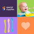 3 Pack, Special Supplies Duo Spoon Oral Motor Therapy Tools, Textured Stimulation and Sensory Input Treatment