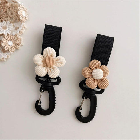 PLCPDM Flower Hook Hanger Organiser for Diaper Bag Mom Purse Lovely Pram Pushchair Accessory