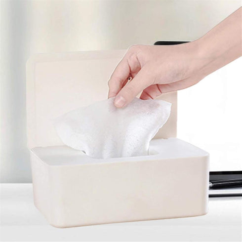 WXSDZQ Tissue Box Tissue Storage Case for Wet Wipes Dispenser with Dustproof Lid for Office Office Tissue Dispenser