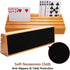 Set 2 9.84In 3.1Inch Exqline Wood Playing Card Holders Tray Racks Organizer of for Kids Seniors Adults - Latest Version