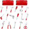 Gejoy 17PCS 1:12 Miniature Doll House Tools Metal Home Repair Tools Set Multifunctional