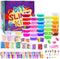 WINLIP Slime Supplies Kit, 135 Pack Slime Making Kit 30 Crystal Slime, Glitter