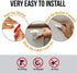 Define Essentials 10 Pack, Countertop Invisible Baby Proofing Cabinet Latch Locks, No Drilling or Tools Required, Works