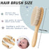ZYMECH Customized Newborn Name Wool Brush Wooden Comb Personalized Baby Hair Brush Head Portable Comb Bath Hair Brush