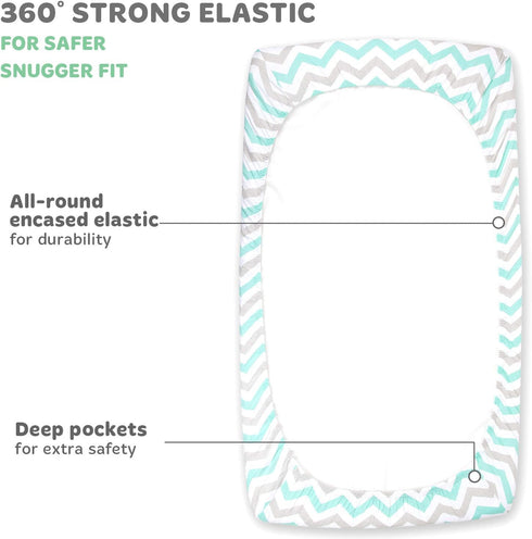 18 36 2 Pack Cradle Sheets Fitted x Fits Most Bedside Sleeper Bassinets Without Bunching Mattress Pad Snuggly Soft