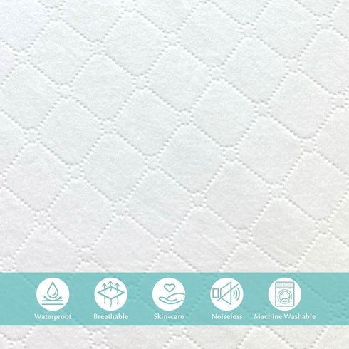2 Pack 52" 28" American Baby Company Waterproof Fitted Crib Mattress Protector x - Quilted, Noiseless, Ultra-Soft