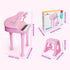 Love&Mini 31 Keys Pink Piano Keyboard Toys for Girls, with Microphone and Stool, Toddler Music Gifts for Ages 1-5