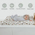 ZoUbqchY 32''16'' Mallard Duck Hunting Changing Pad Covers for Baby Girl Boy Wild Ducks Leaves Fitted Change Table