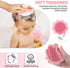 Baby Hair Scalp Massage Shampoo Brush - Soft Silicone Bath Brush for Newborns and Toddlers