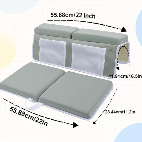 Generic 2 Elbow Set, 4 Baby Bath Kneeling Pad - X Rest Mat Soft Washable Foam Cushion, Non-Slip Support | Comfortable