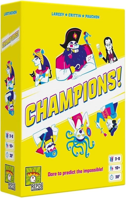 Champions! Party Game - Zany Dueling Game for Family Game Night, Fun for Kids and Adults, Ages 10+, 3-8 Players