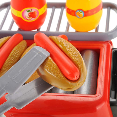 Set Hot Dog Roller Grill Play - Electric Stove Toy with Light & Sound | Pretend Play Kitchen Appliance for Kids | Fun