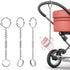 HYROOY Keep Bottles & Sippys Cups Off The Floor with Sippys Cup Strap Food Grade Silicone Bottle Bungee for High Chair