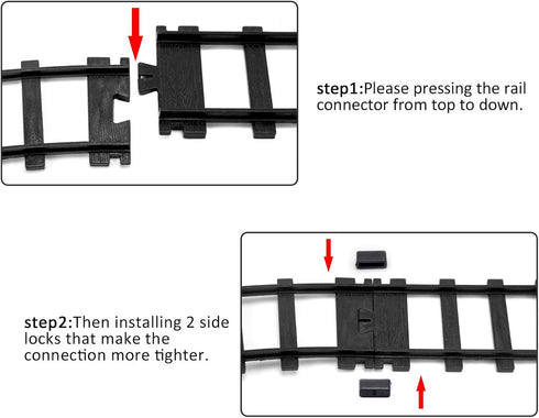 Hot Bee 1 Pcs Train Tracks Accessories, Cross Train Track Railroad Building Toy with 14 Snaps