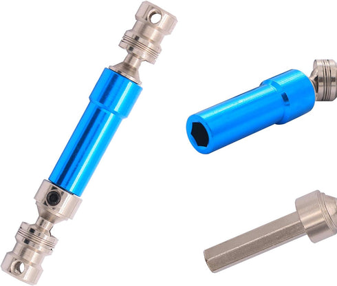 2PCS Treehobby Aluminum Alloy Universal Rear Drive Shaft Upgrade Accessories for Wltoys 12428 RC Car