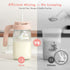 Papablic Glass Formula Pitcher, Fast Baby Breastmilk Maker with Mixing Handle Lid, Wide Mouth Mason Jar Breast Milk