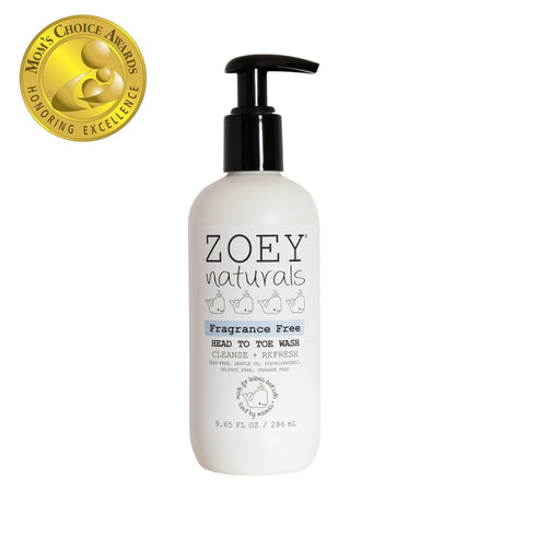 Absolutely Natural Zoey Naturals Fragrance-Free Head to Toe Baby & Toddler Wash