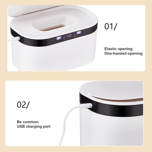 CHENZILIN 3 Baby Wipe Warmer and Wet Wipes Dispenser Large Capacity Wipes Warmer for Babies with Night Light Gear