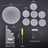 7-Tier Action Figure Stand Clear Acrylic Riser Round Display Stand Collection Organizer Holder Acrylic Display Stand for Figures Collectibles Dolls Jewelry Perfume Dessert