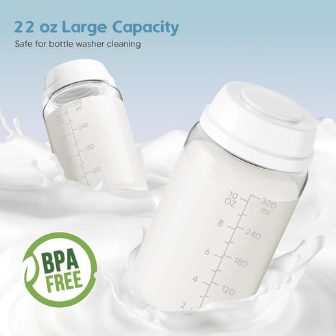 Snugtale 22oz 24H+ 2 Portable Breast Milk Cooler Bottle Milk Cooler for Breastmilk, Cooling, with BPA-Free Bottles