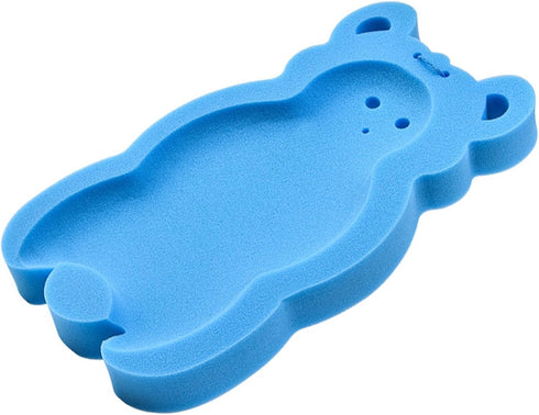 Soft and Thick Blue Baby Bath Sponge Mat for Safe Infant Bathing