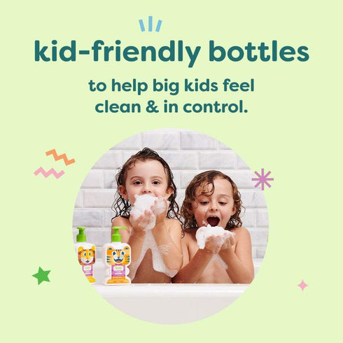 14 Oz (Pack 2) Babyganics Foaming Body Wash, Berry Berry, Tear-Free, Fl