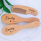 Hainadian Personalized Baby Brush and Comb Set for Newborn Wooden Baby Brush Set