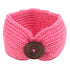 QandSweet Baby Girl Knitting Turban Head Wrap Headbands with Button Hairbands