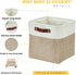 DECOMOMO Cube Storage Bin Storage Cubes 12 x 12, Set of 4 - Foldable Fabric Bins with Faux Leather Handles
