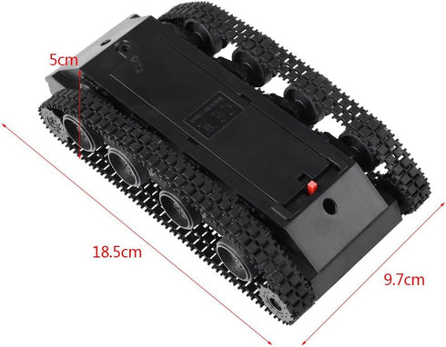 LiebeWH Shock Absorbed Robot Chassis, Plastic Smart Car DIY Kit, 3V to 7V for Video Recording Vehicle